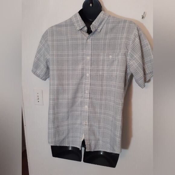 Weatherproof Other - Weatherproof Vintage gray/white plaid button up shirt